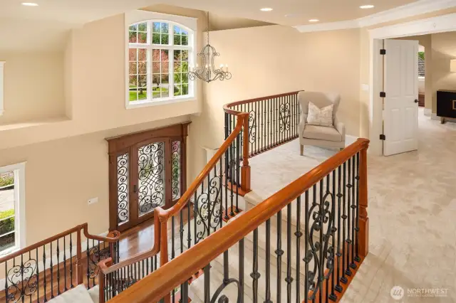 Sunlit Entry and Reception Hall overlook