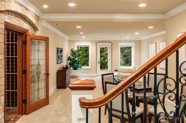 Recreation/Guest Level with separate daylight walk-out exterior entry