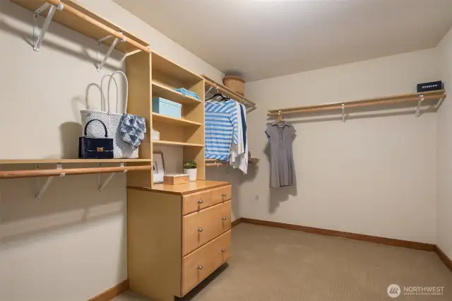 Primary closet