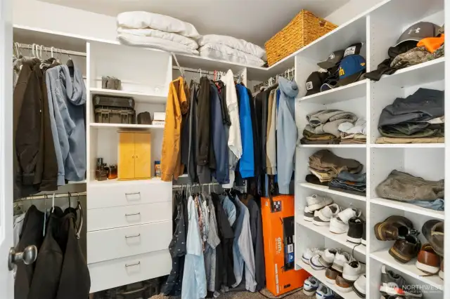 Second walk-in closet in the Primary suite