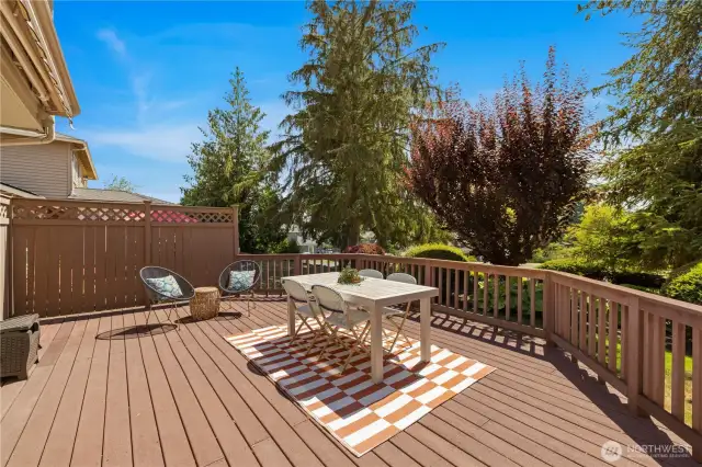 Large entertaining deck!