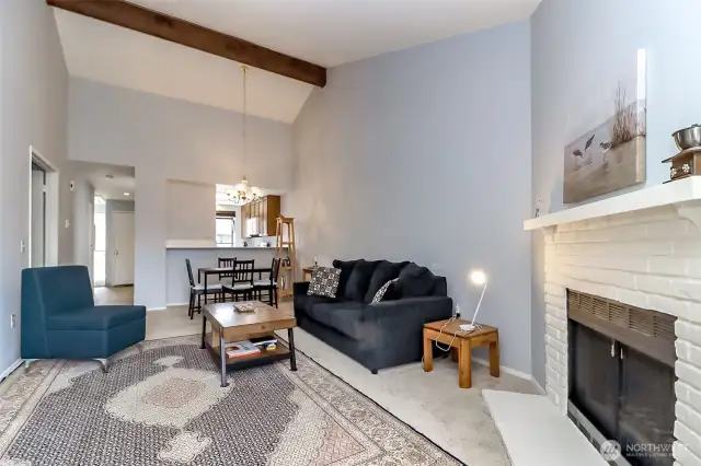 Vaulted ceilings add a luxurious feel to this home along with amazing light!