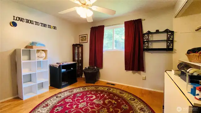 Third bedroom perfect for hobbies or guests.