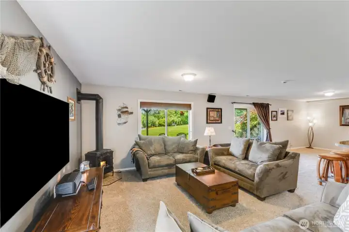 Additional view of Lower Level Great Room