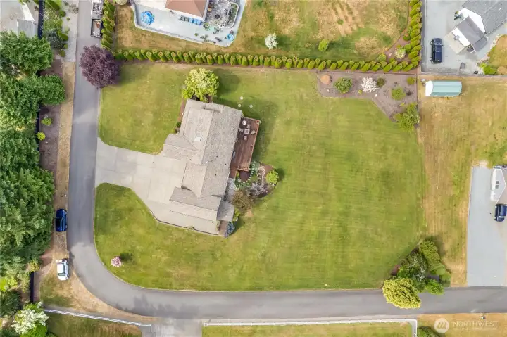 Ariel view for the property