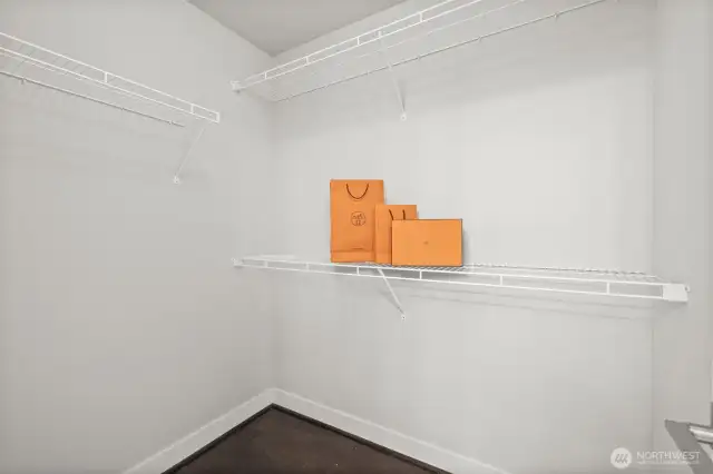 1 of the 2 walk in closets in the primary bedroom