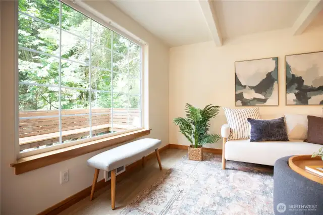 Sunny west facing great room
