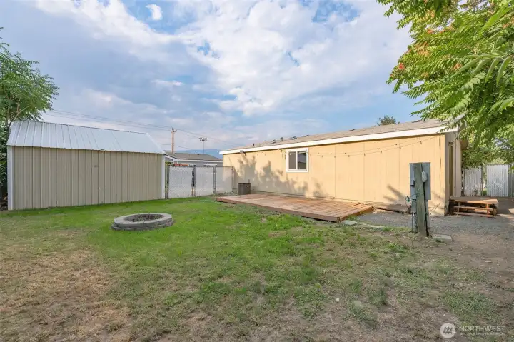 Fully Fenced Back Yard