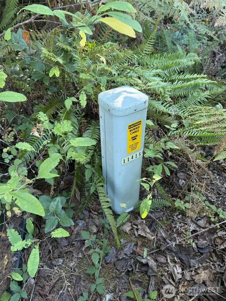 Telephone cable box.