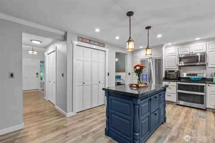 Large walk-in pantry.