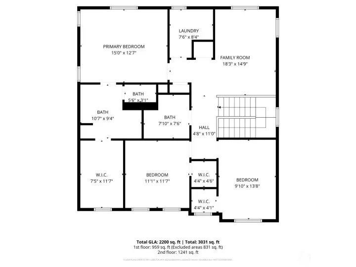 2nd floor plan.