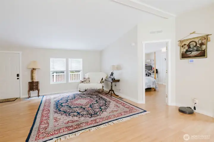 Primary bedroom thru the door on right side of picture.