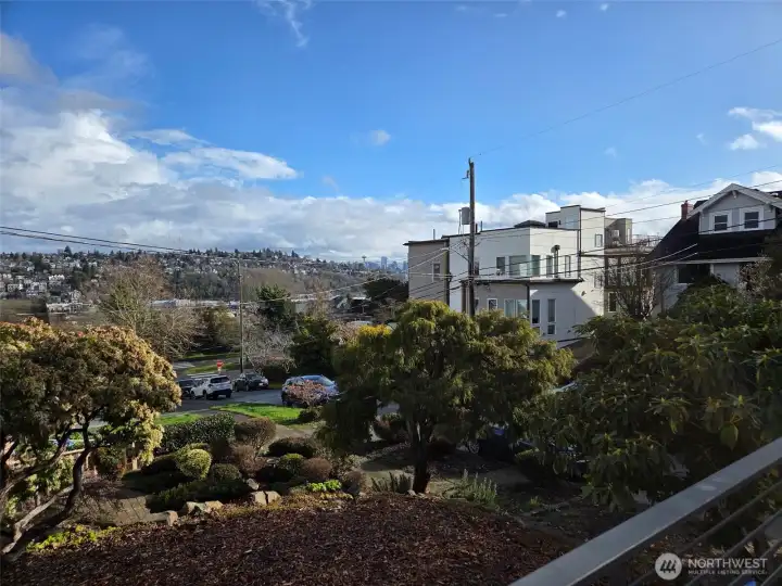 Views of Queen Anne Hill, downtown and the Space Needle