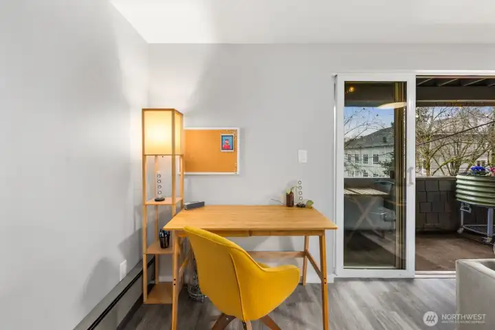 Open concept living with space for office