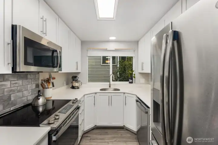 Kitchen with plenty of cabinet storage