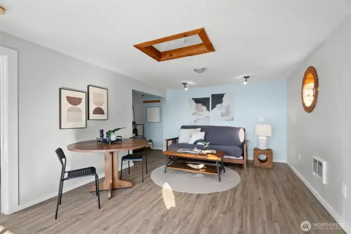 Large open living space – light-filled and versatile for relaxing or gathering.