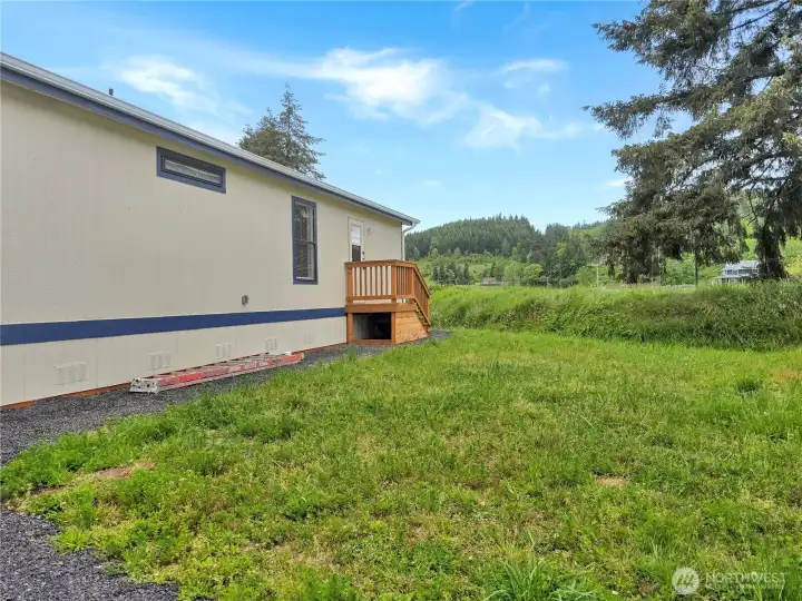 Outdoor space with room to enjoy the peaceful rural surroundings