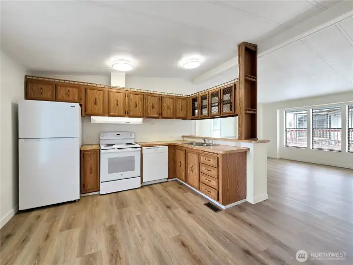 Kitchen conveniently open to the main living areas for easy everyday living