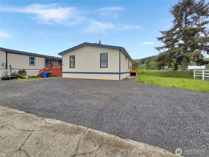 Convenient parking located directly in front of the home.