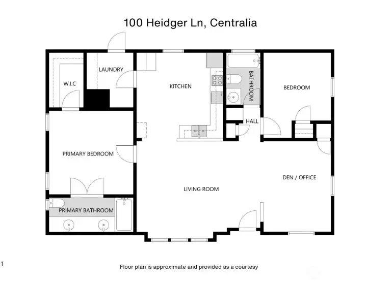 Floor plan provided for reference only and may not be exact. Shows homes functional layout and flexible living spaces