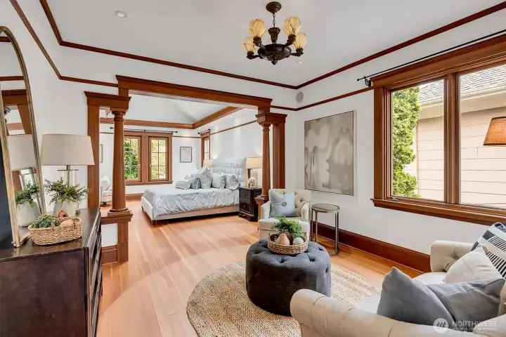 Wonderful Primary Bedroom w/ensuite and room for sitting area or office!