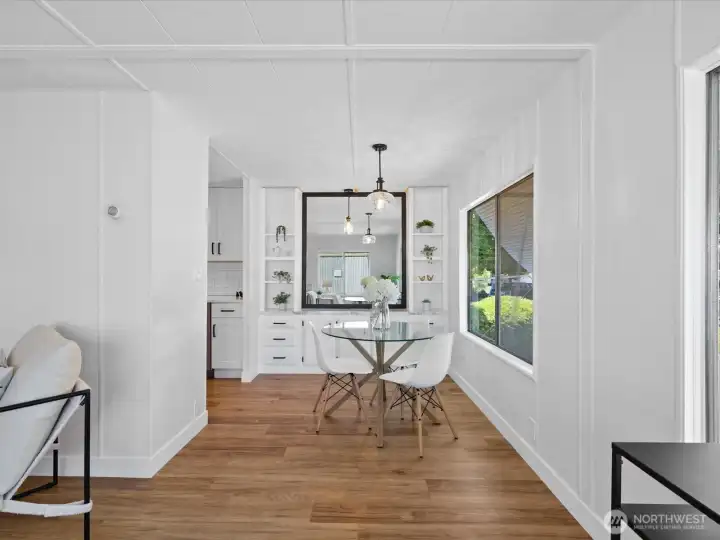 Large windows allow for tons of sunlight