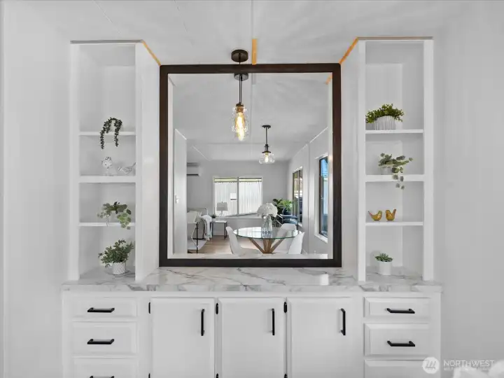 Fully remodeled dry bar