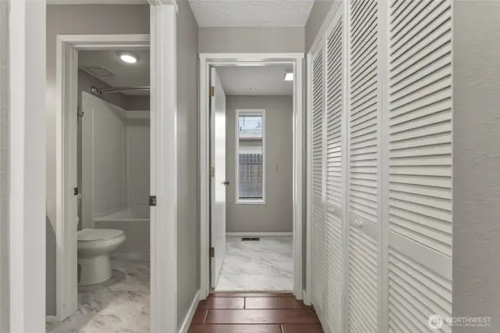 next to centrally located laundry