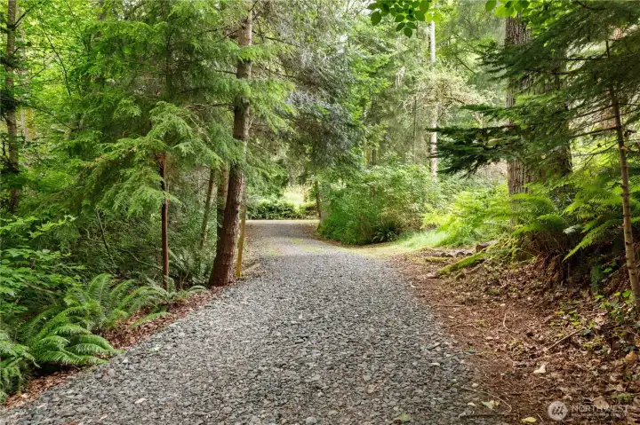 Drive way brings you off of the deadend road. Drive way brings you off of the deadend road.