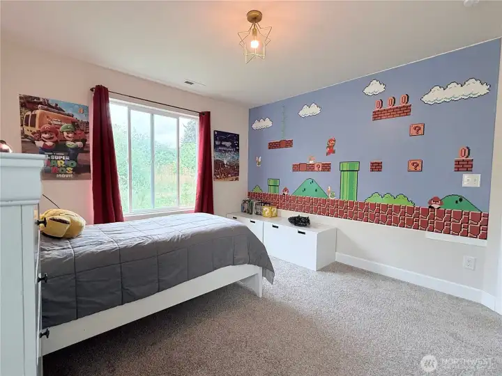 Fun, Mario-themed bedroom