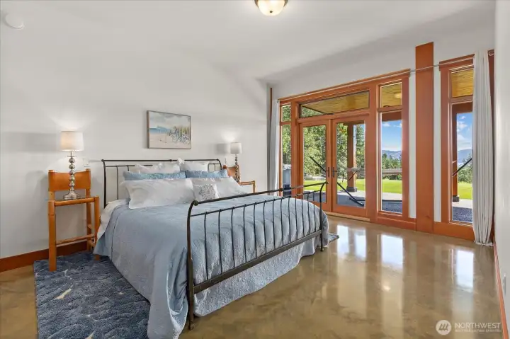 Guest Room with French Doors to Back Patio Guest Room with French Doors to Back Patio