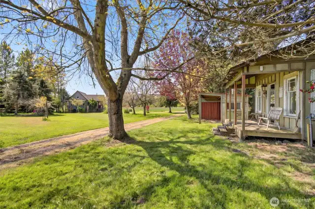 Bunkhouse looking toward Cottage