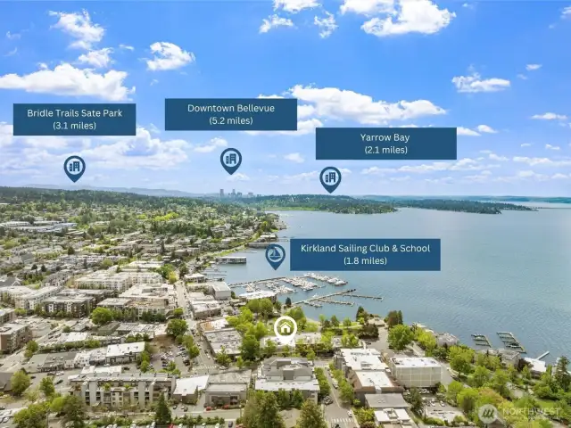 South View: Embrace the best of outdoor living with sailing, paddleboarding, and waterfront exploration right around the corner. Enjoy weekend hikes at nearby state parks, or head into Bellevue for world-class dining and shopping. This location offers a rare blend of lake access, green space, and urban convenience—all from your doorstep.