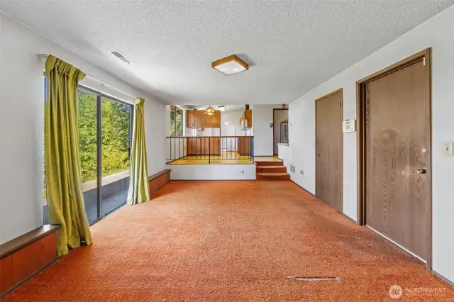 View from Rec-Room to Kitchen and .25 bath