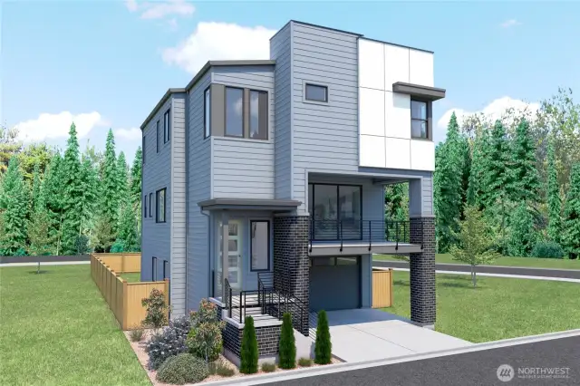 Exterior Rendering. Colors and features may vary. For marketing purposes only.