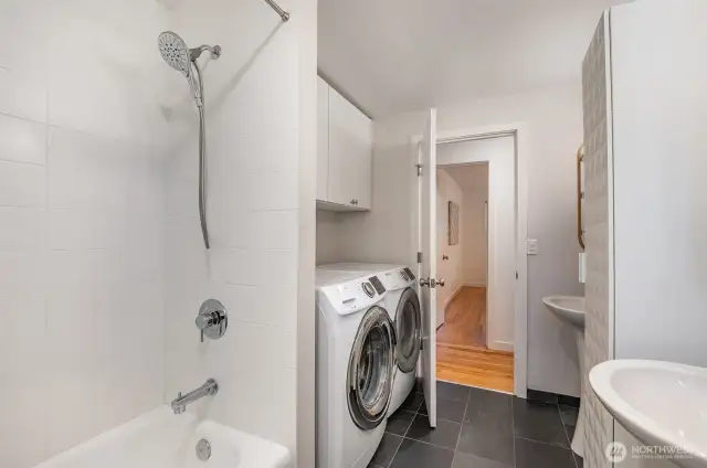 Full bath + 2nd set W&D on lower level