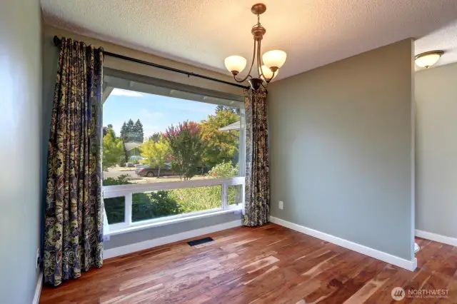 Dining area big window with natural light