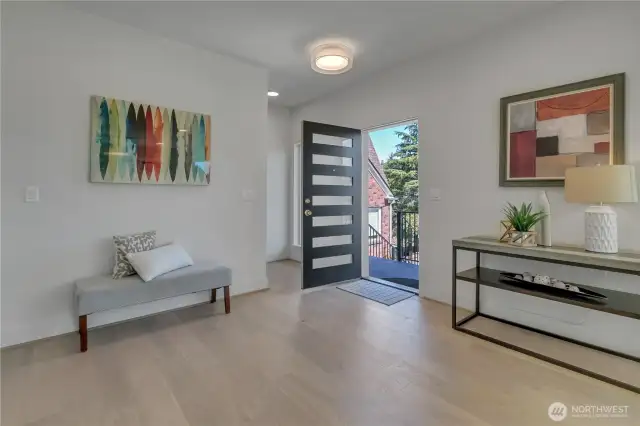 Unit B entry to main level of the 2-story Penthouse.