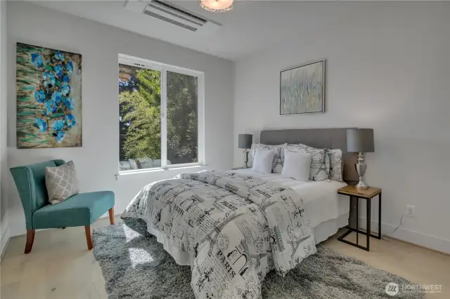 Unit B main level bedroom.