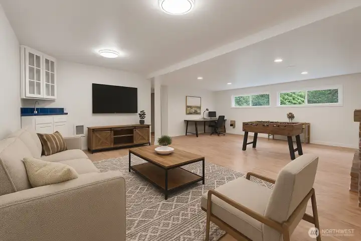 Virtually Staged Recreation Area