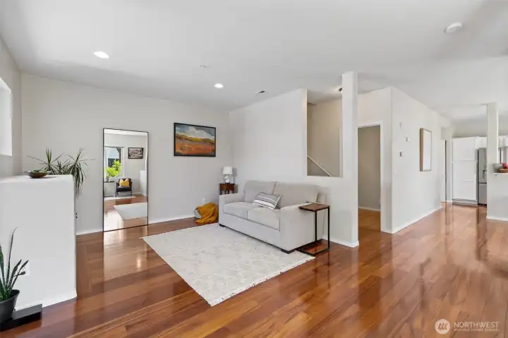 View #1 of Living Room with Brazilian Cherry Hardwood floors