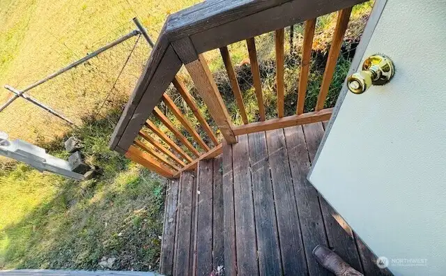Back porch/stairs.