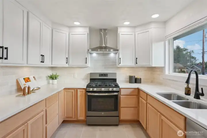 Kitchen with Gas Range