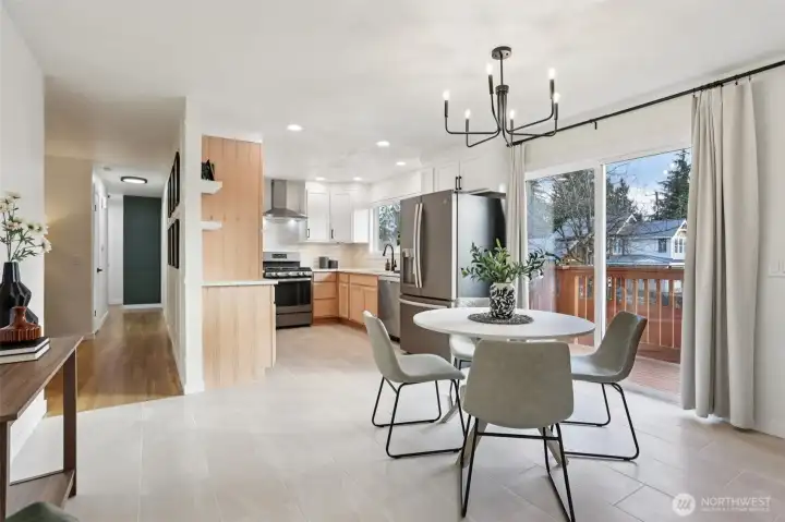 Dining Room plus Sliding Door
