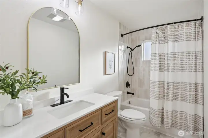 Bathroom #2 with Tub and Shower