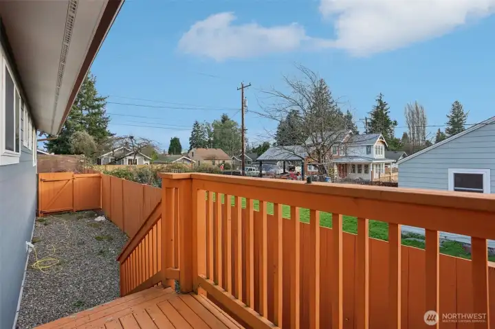 Walk-out from Dining Room