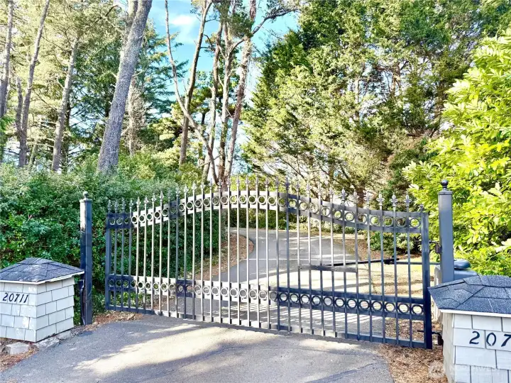 Private gate to enter with code