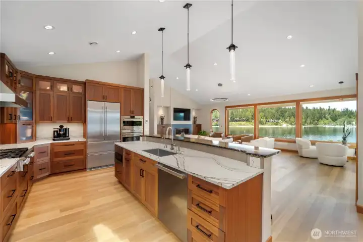 Gourmet kitchen with luxury appliances