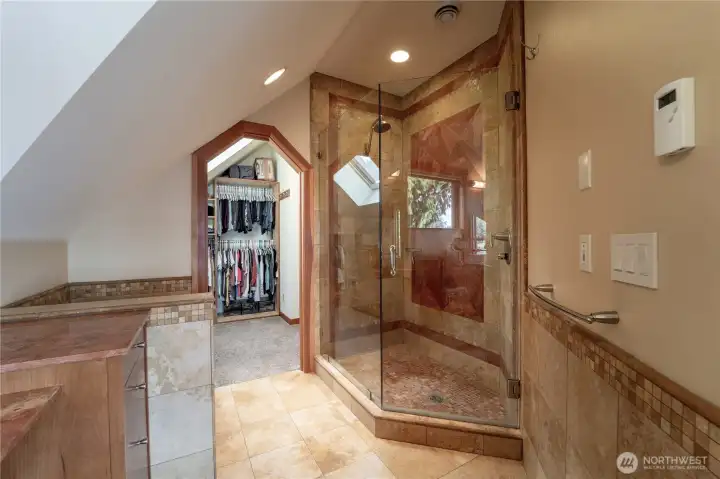 Shower for the primary bath