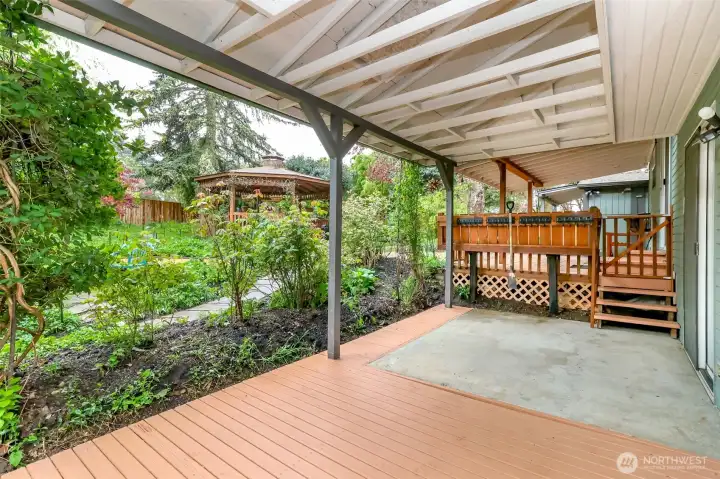 Lower covered patio